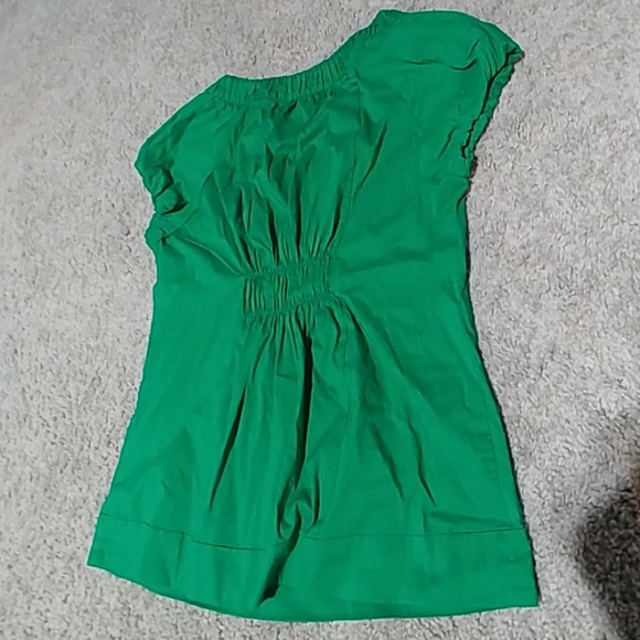 🎆Green ruffled elastic banana republic top🎆 - Picture 4 of 4